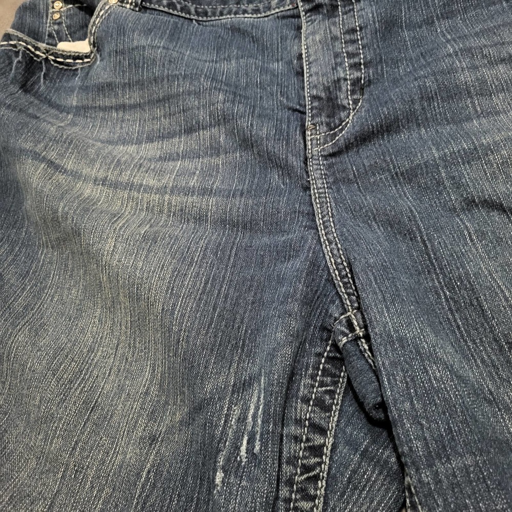 LANE BRYANT BOOTCUT TUMMY TIGHTER DENIM JEANS SIZE 24 - Picture 3 of 11